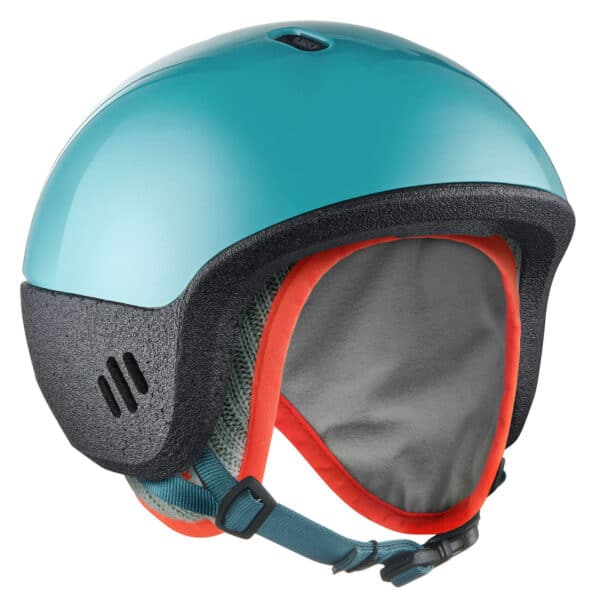 2-in-1-Ski-/Schlittenhelm Baby türkis