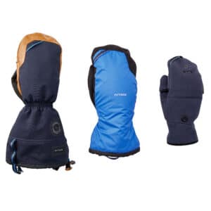 3-in-1-Fäustlinge Trekking Arctic 900 extra warm Komfort bis -30 °C Erwachsene