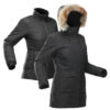 3-in-1-Jacke Travel 900 Warm wasserdicht Komfort bis -15 °C Damen schwarz