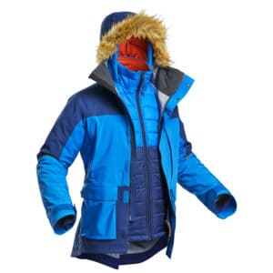 3-in-1-Parka Trekking Arctic 900 wasserdicht vielseitig Herren