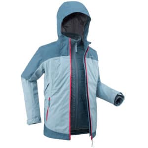 3-in-1 Winterjacke Wandern SH500 wasserdicht X-Warm -16 °C Kinder Gr.122–170 ice