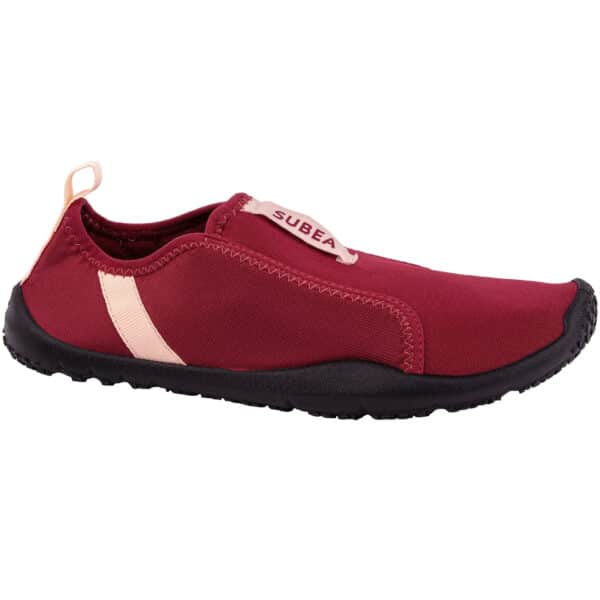 Aquaschuhe Schnorcheln Damen/Herren elastisch 120 rot