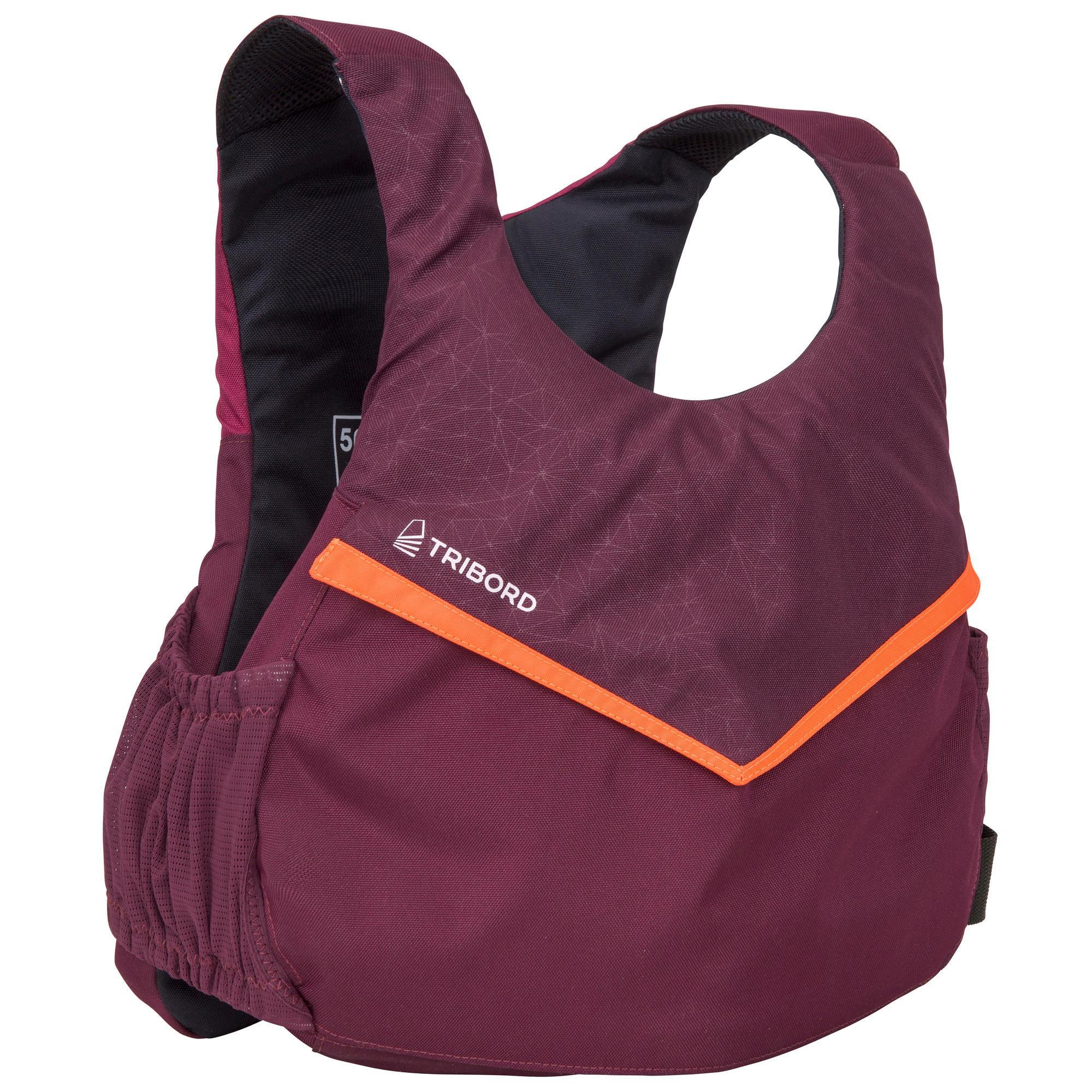 Auftriebsweste Dinghy 500 Segeln BA 50 Newton violett