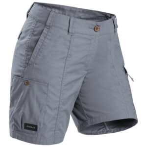 Backpacking-Shorts Travel 100 Damen grau