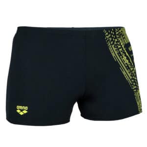 Badehose Boxer Arena schwarz/gelb