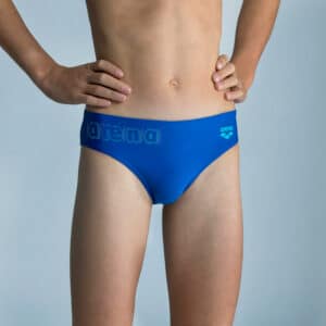 Badehose Slip Arena Neon Jungen blau