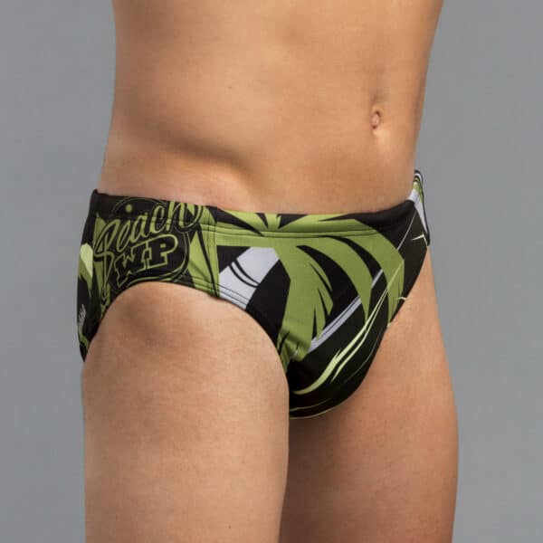 Badehose Slip Wasserball Beach Herren grün