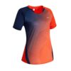 Badminton T-Shirt 560 Damen rot/marineblau