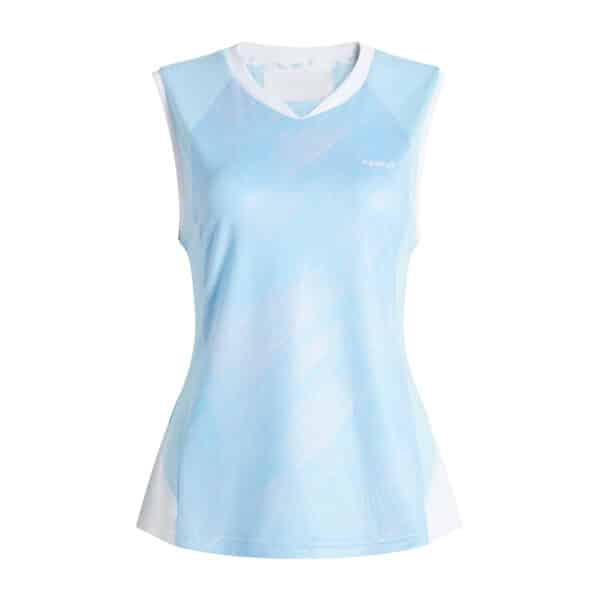 Badminton T-Shirt Damen 900 blau