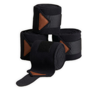 Bandagen Polo Pony/Pferd schwarz 4er-Pack