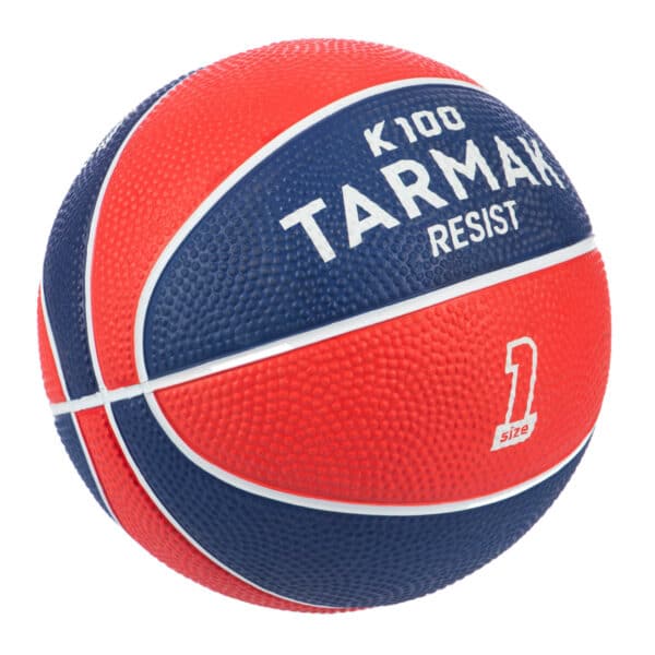 Basketball Mini K100 Gummi Größe 1 Für Kinder bis 4 Jahre rot/blau