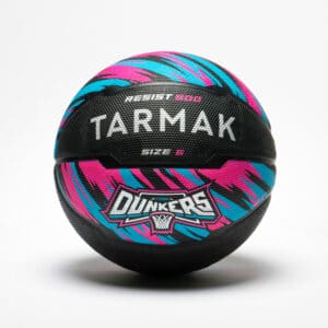 Basketball Resist R500 Größe 6 für Kinder und Damen schwarz/rosa