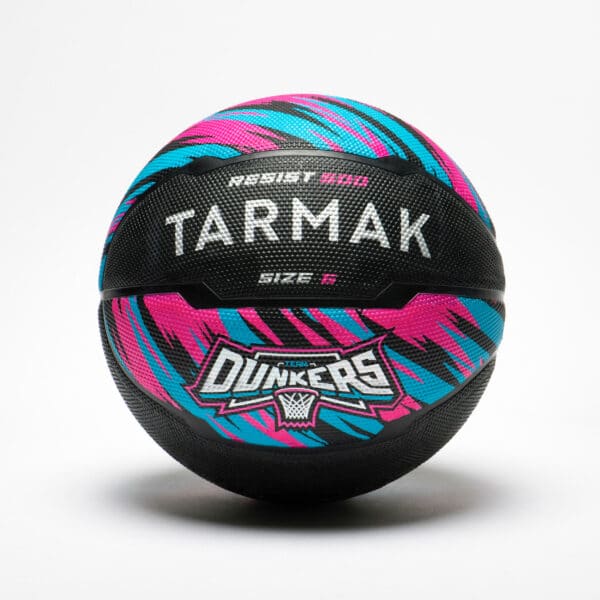 Basketball Resist R500 Größe 6 für Kinder und Damen schwarz/rosa