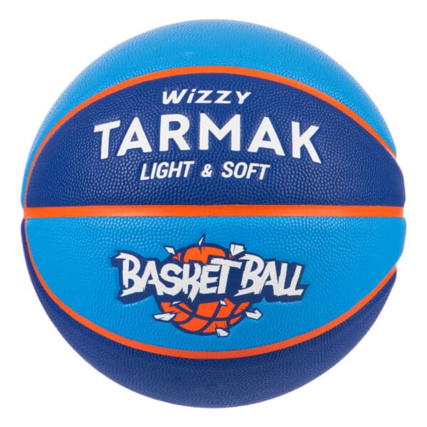Basketball Wizzy Größe 5 für Kinder bis 10 Jahren blau