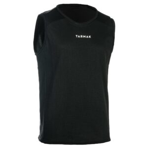 Basketballtrikot ärmellos T100 Kinder schwarz