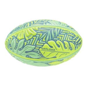 Beach-Rugbyball R100 Midi gelb/grün