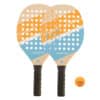 Beachtennis-Set Experience gelb/blau