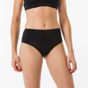 Bikini-Hose Damen hoher Taillenbund Romi schwarz