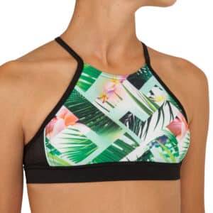 Bikini-Oberteil Bustier Surfen Baha 900 Shibu Mädchen grün