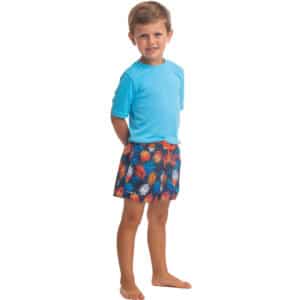 Boardshorts 100 Shadow Kinder blau/rot