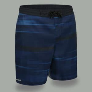 Boardshorts lang Surfen 100 Cloud blau