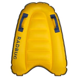 Bodyboard Einsteiger aufblasbar Kinder 4–8 Jahre (15–25 kg) gelb