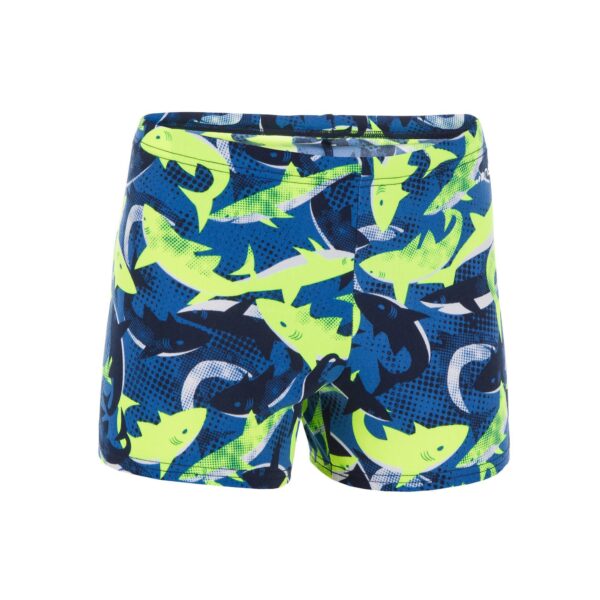 Boxer-Badehose Fitib Kinder blau/neongelb