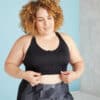 Bustier Fitness große Größe starker Halt 920
