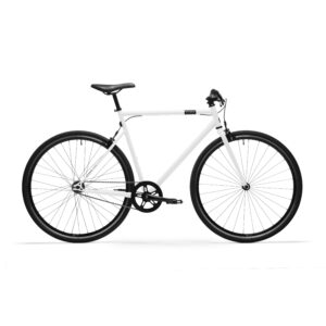 City Bike 28 Zoll Elops Speed 500 Singlespeed/Fixie weiss