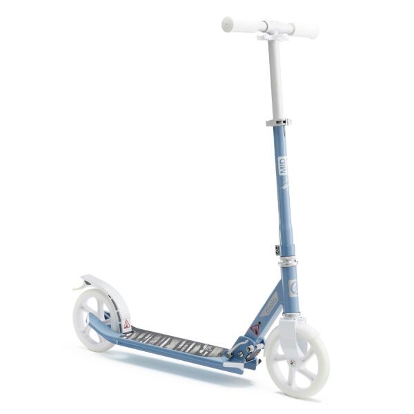 City Roller Scooter Mid 7 mit Ständer grau/blau/weiss