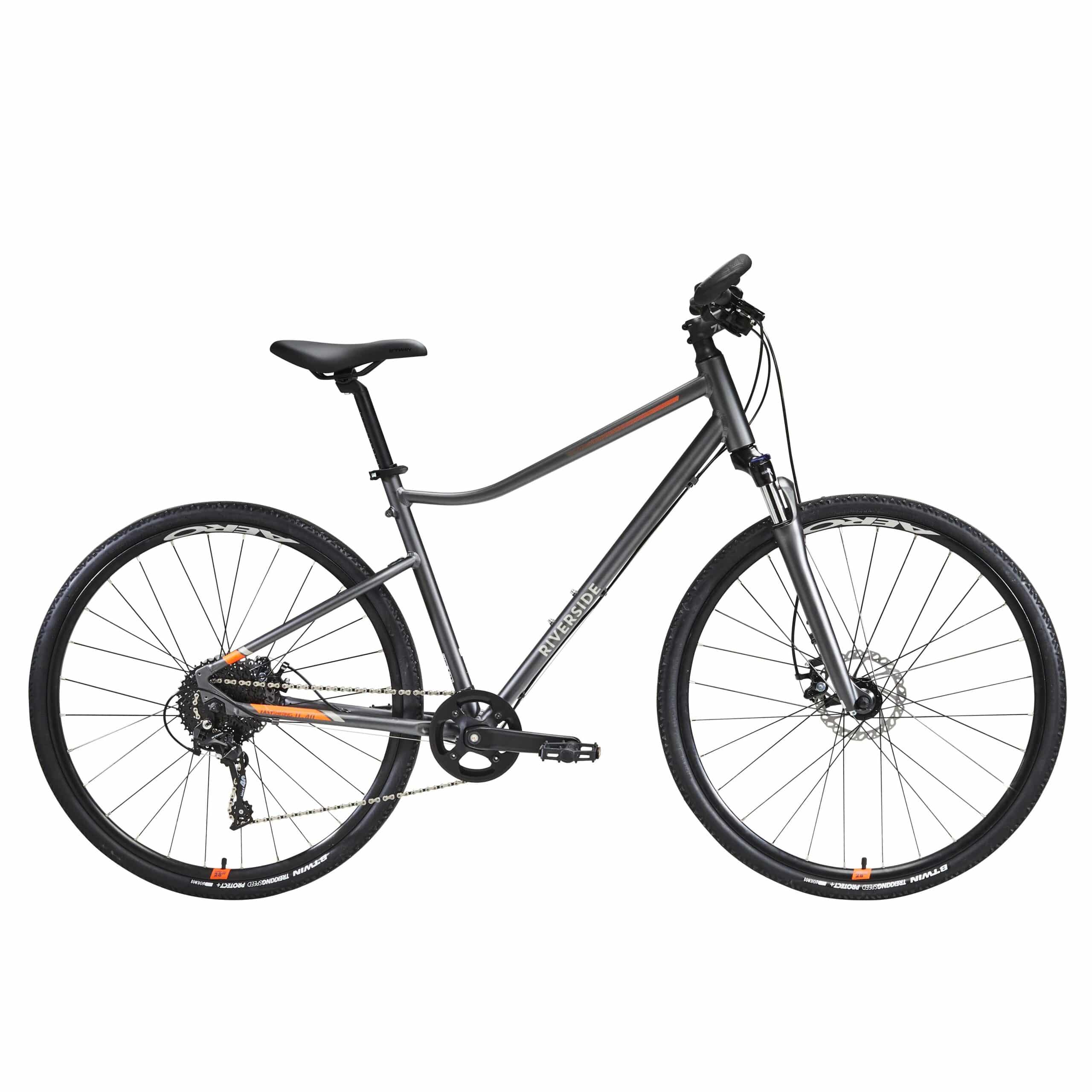 Cross Bike 28 Zoll Riverside 700 grau/orange