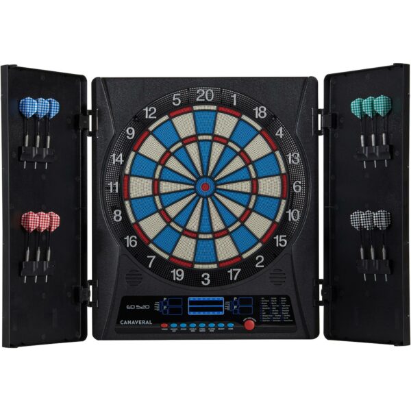 Dartscheibe ED520 Softdart elektronisch mit 12 Pfeilen