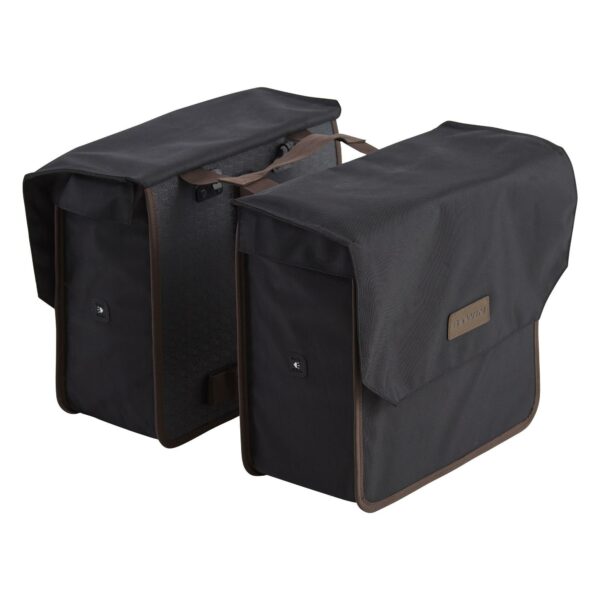 Doppel-Fahrradtasche Gepäcktasche 500 2×20 L schwarz