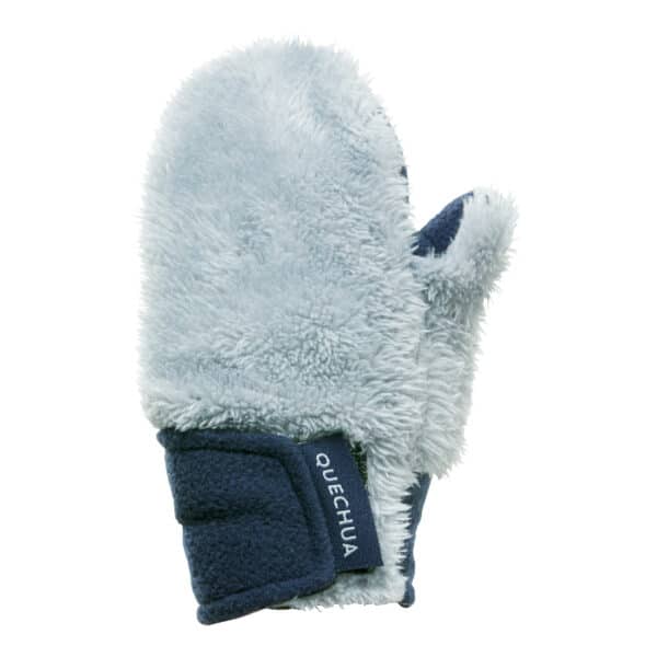 Fäustlinge Winterwandern SH100 Fleece Kleinkinder 18 Monate bis 4 Jahre grau