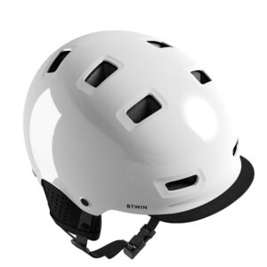 Fahrradhelm City 500 Bowl weiss