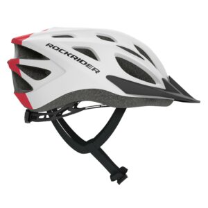 Fahrradhelm MTB 500 Kinder weiss/rot