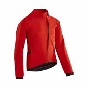 Fahrradjacke 900 Kinder schwarz/rot