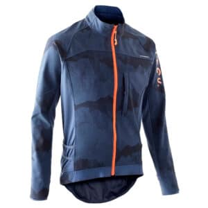 Fahrradjacke MTB Trekking ST 500 Herren blau