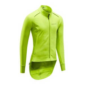 Fahrradjacke Rennrad Winter Racer gelb