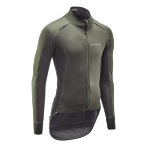 Fahrradjacke Rennrad Winter Racer khaki