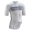 Fahrradtrikot Rennrad kurzarm Racer Ultralight Team Herren weiß