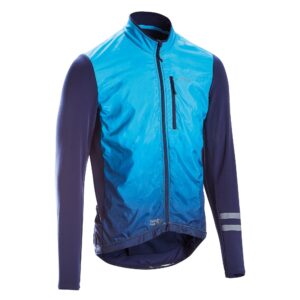 Fahrradtrikot Rennrad langarm RC 500 Shield Herren blau