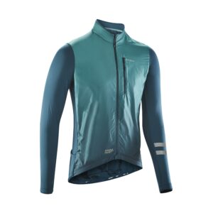 Fahrradtrikot Rennrad langarm RC500 Shield Herren grün