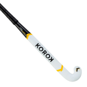 Feldhockeyschläger FH560 LowBow 60 % Carbon Fortgeschrittene weiss/gelb