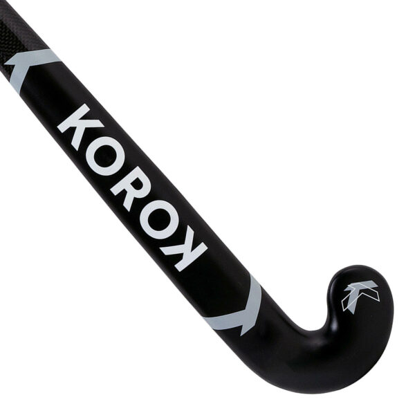 Feldhockeyschläger FH920 20% Carbon Korok Extra LowBow Jugendliche schwarz/grau