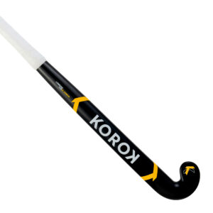 Feldhockeyschläger FH920 mit 20% Carbon Low Bow Jugendliche schwarz/gelb