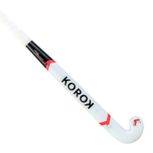 Feldhockeyschläger FH995 Expert Low Bow 95% Carbon Erwachsene weiss/rosa