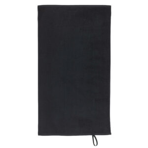 Fitness-Handtuch klein Baumwolle schwarz