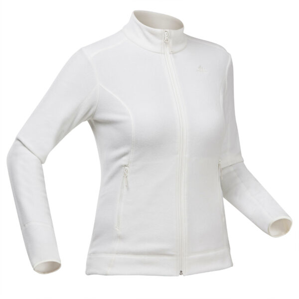 Fleecejacke Bergwandern MH120 Damen weiss