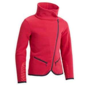 Fleecejacke Reiten 100 Kinder rosa